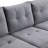 Sectional Sofa Set For Living Room With L Shape Chaise Lounge ,Cup Holder And Right Hand With Storage Chaise Modern 4 Seat (Grey) --Right Chaise With Storage