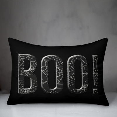  Boo Spiderweb Lumbar Pillow