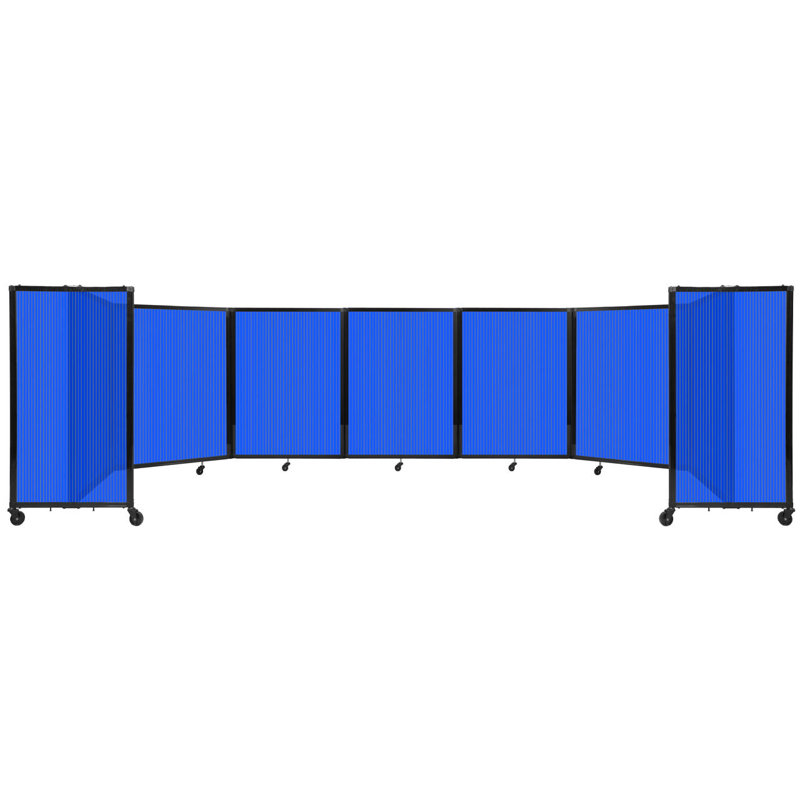 Cloison murale en polycarbonate 360, H 48 po x l 234 po, Bleu