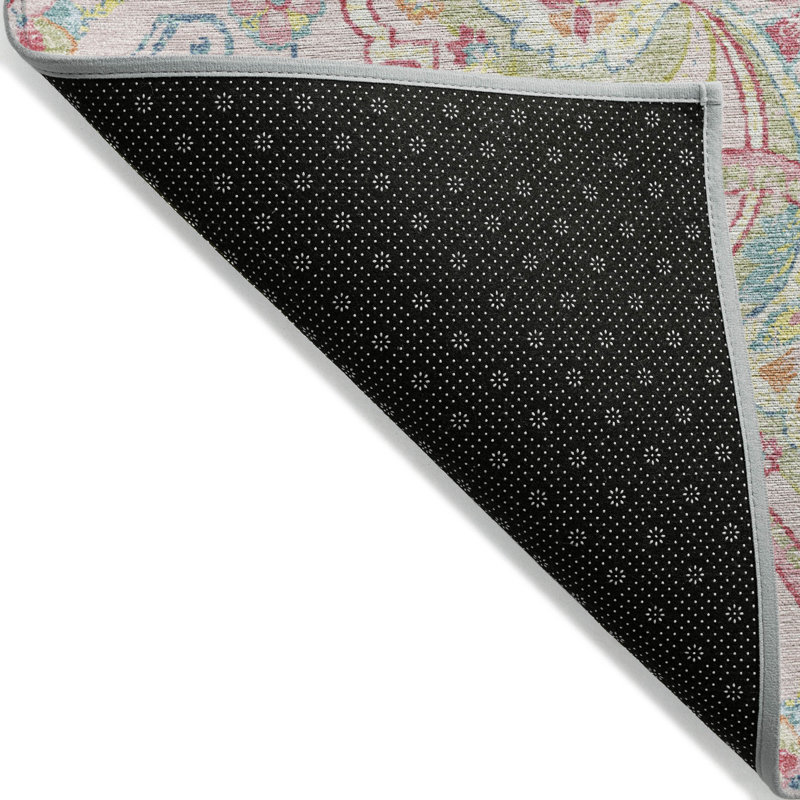 Tapis bohème intérieur / extérieur lavable à la machine Husby ACN2207, Rectangle 5 pi x 7 pi 6 po