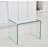 Transparent End Table,Tempered Clear Bent Glass SideTable