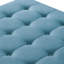 Repose-pieds carré avec rangement 30 po - Lin touffeté turquoise (capacité de 300 lb)-1545132187