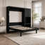 Lit escamotable Queen avec armoire latérale, bureau intégré et éclairage DEL-389367122