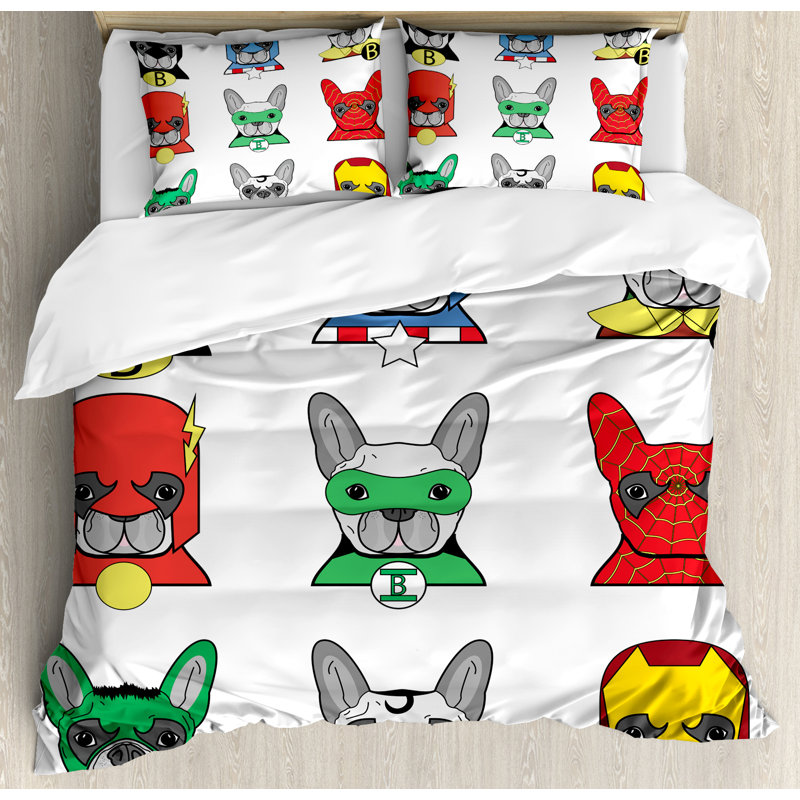Superhero Modern & Contemporary Polyester Duvet Cover, King