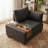 Nane Polyester & Cotton 39.37'' Reception Loveseat-582996844