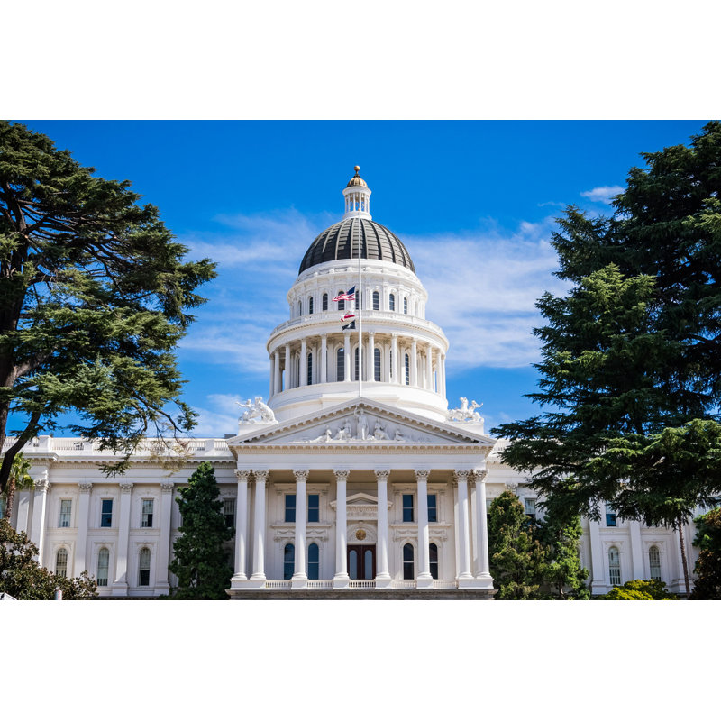 Manaf California State Capitol Building - Photographie sur toile tendue, H 8 po x l 12 po