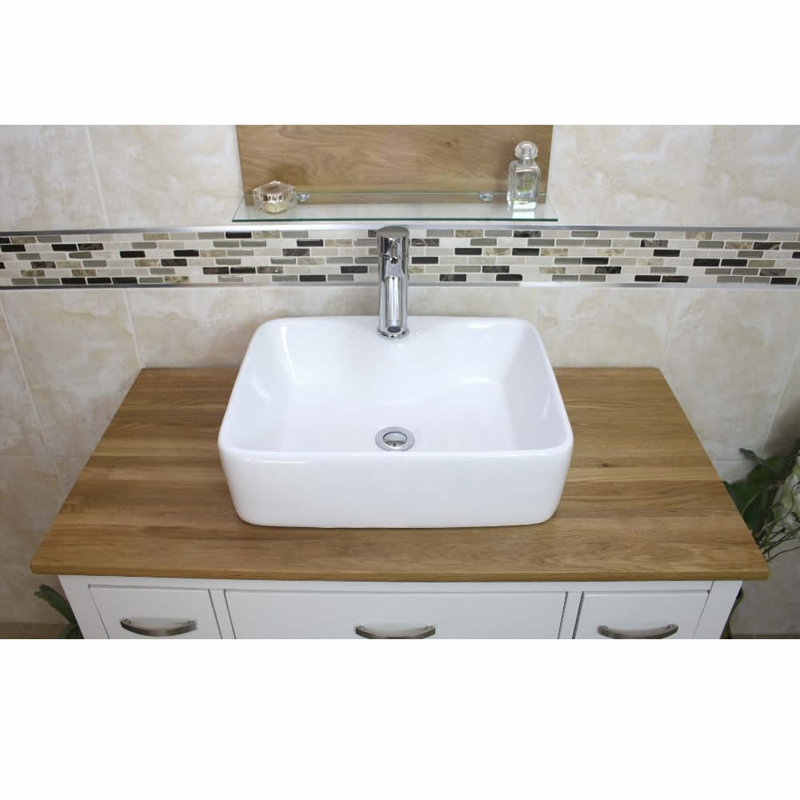Jeff 1000mm Single Bathroom Vanity with Vessel Ceramic Basin