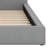 Queen Size Upholstered Platform Bed With Solid Frame-2105838051