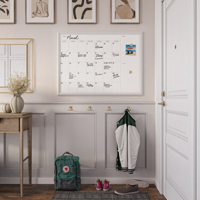 Wall Mounted Magnetic Whiteboard, 40" x 30"