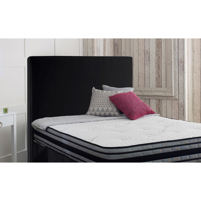 Nettie Upholstered Headboard, Small Double (4'), Black