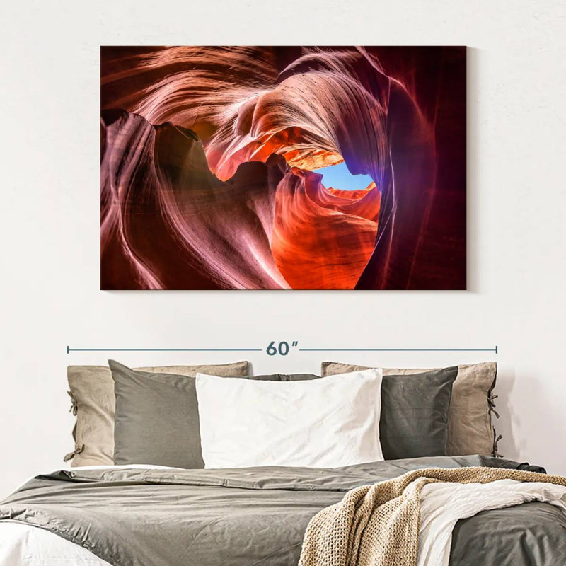Alvord tourbillon supérieur Antelope Canyon, H 34 po x l 51 po