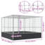 Botkins 212cm Aluminium, Galvanised Welded Wire Mesh Flight Cage