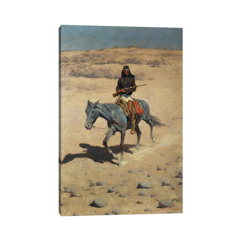 Apache Scout 1 Piece Wrapped Canvas Painting, 30.48 cm H x 45.72 cm W