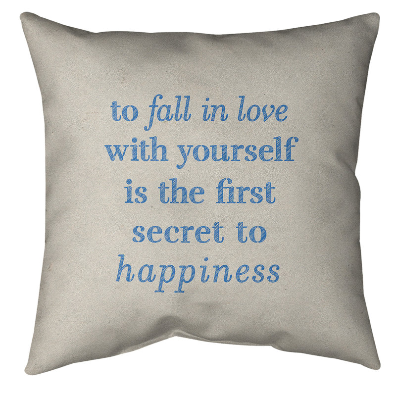 Reversible Throw Pillow, 40" x 40", White/Blue