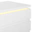 Haeli 50cm W Stainless Steel Bedside Table