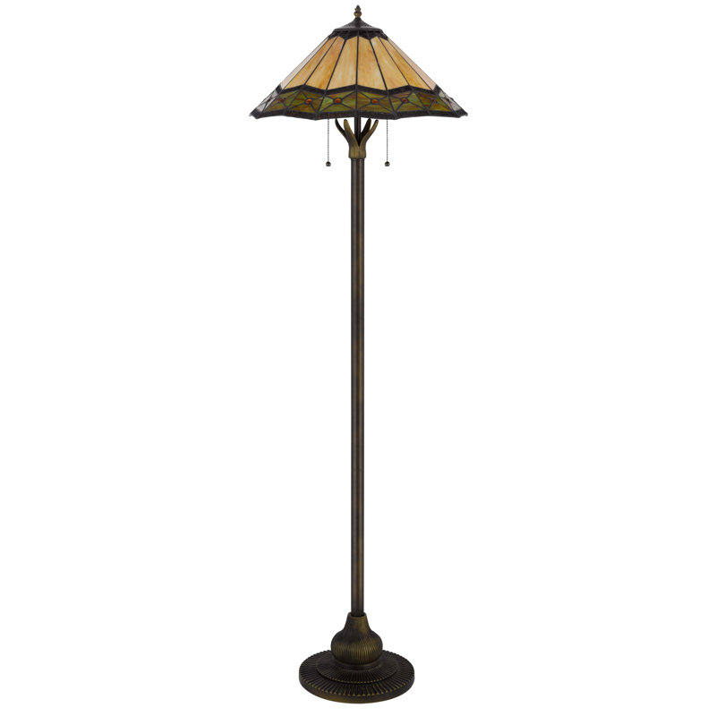 Lampe sur pied traditionnelle 62 po Aadhvika