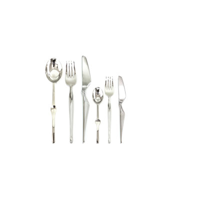 Mepra Ergonomica Flatware Set With H/h Knives - 36 Pieces - Stainless Steel