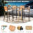 Ensemble de table de bar d'extérieur 5 pièces Latitude Run®-94895070