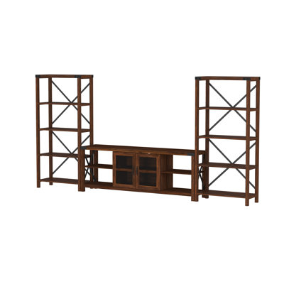 Kaydience Francine Metal X Open Storage Entertainment Centre for TVs up to 80"