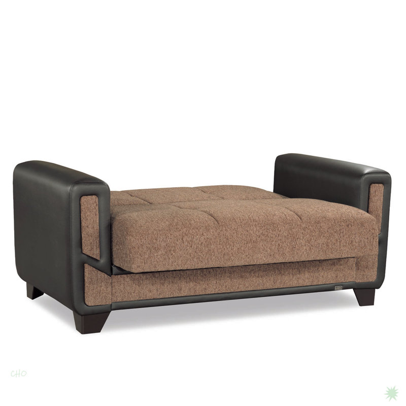 Causeuse convertible avec rangement Collection, Brun