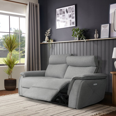 Enjolie 80" Modern & Contemporary Power Reclining Loveseat - Leather Power Reclining Loveseat, Effortless Dual Power Recline and Adjustable Headrests, Integrated USB Charging Ports