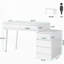 Bureau moderne 39,37 po avec 5 tiroirs
