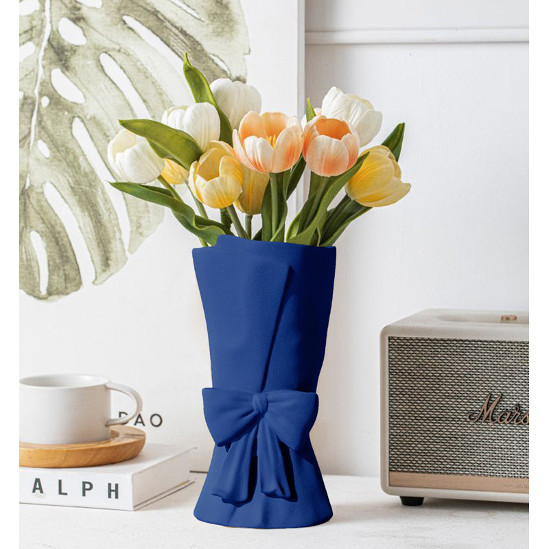 Vase en céramique, Bleu