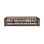 Lit de plancher avec clôture et porte, lit de plancher en bois d'hévéa avec garde-corps de sécurité