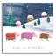  Art mural en verre acrylique «Pigs In Blankets» par Elle Media Group SA, 12 po x 12 po