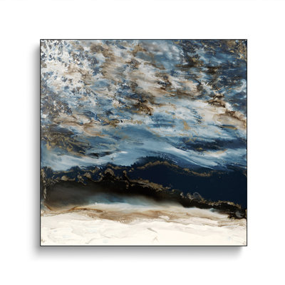 Steelpix Metal Canvas -  Midnight Wave By Blakely Bering Wall Art Print