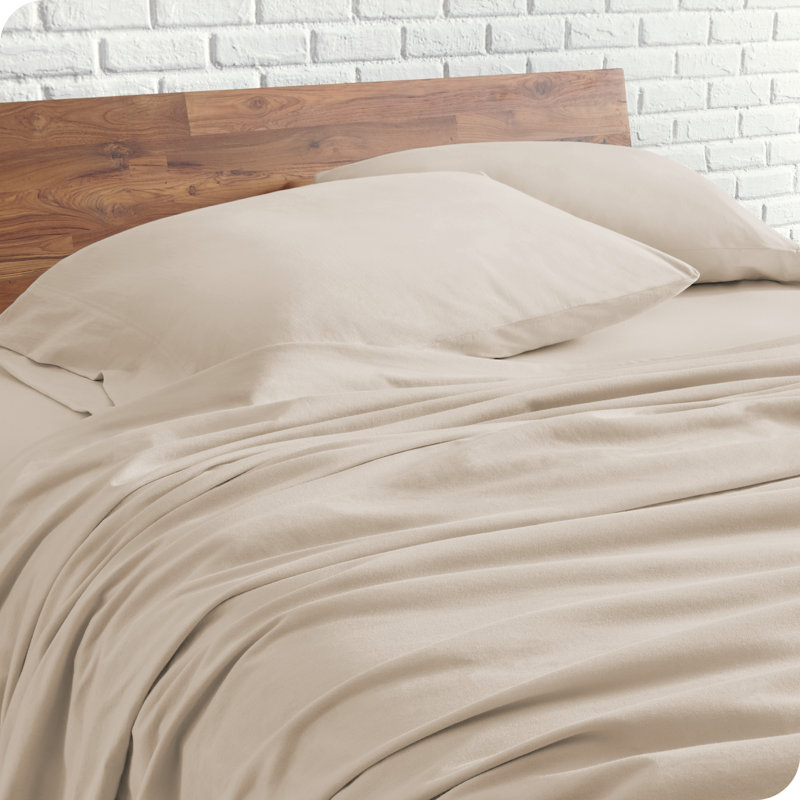 Twin Sand Organic Cotton Jersey Sheet Set