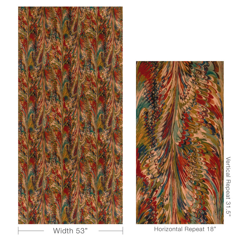 Taplow Velvet, Berry/Moss
