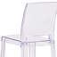 Imca Counter Stool with Square Back in Transparent Crystal - Wedding Chairs-890768353
