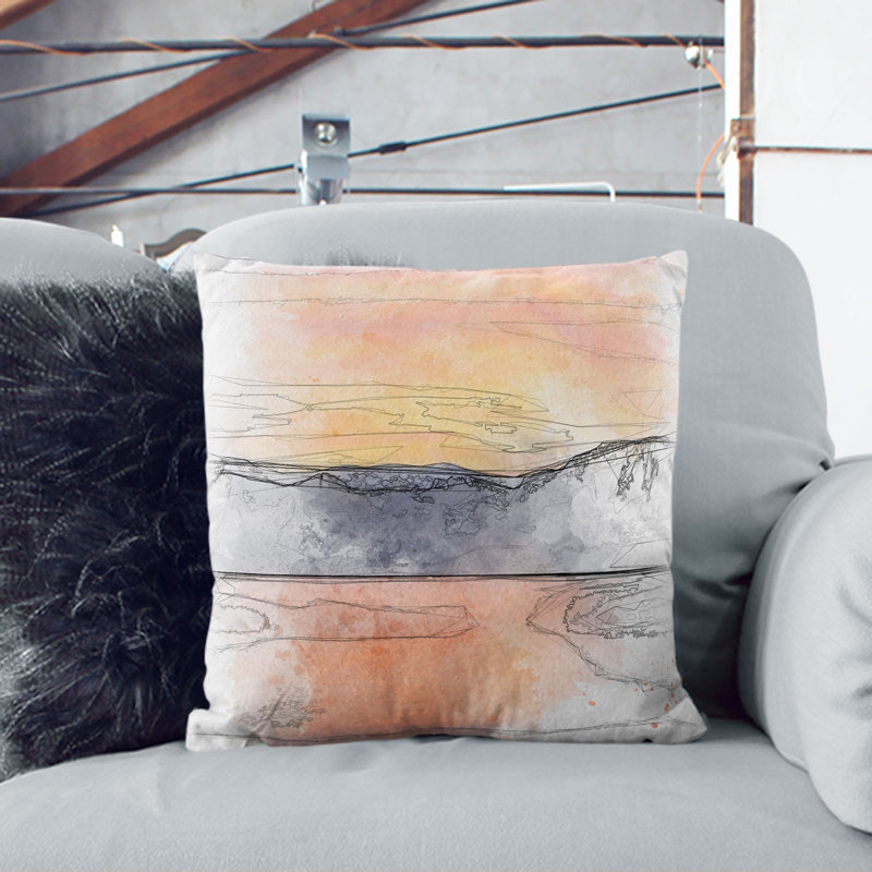 Square Throw Cushion, 40cm H x 40cm W x 15cm D