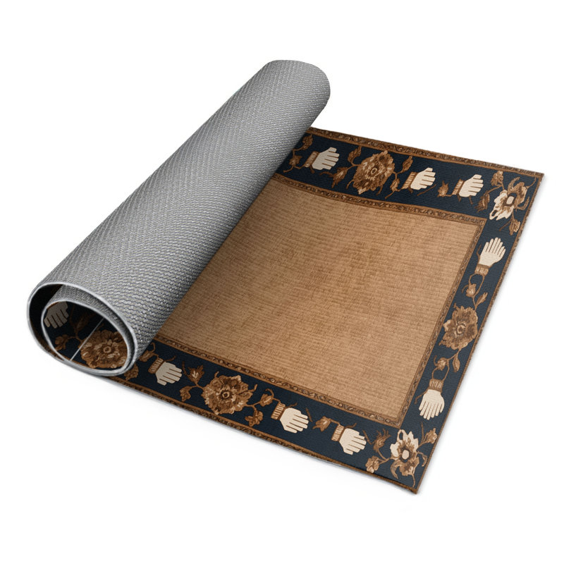 Tapis d'intérieur et d'extérieur brun français
