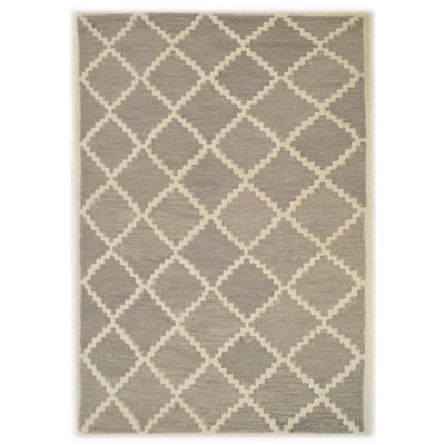 Romantic Geometric Wool Hand Woven Area Rug