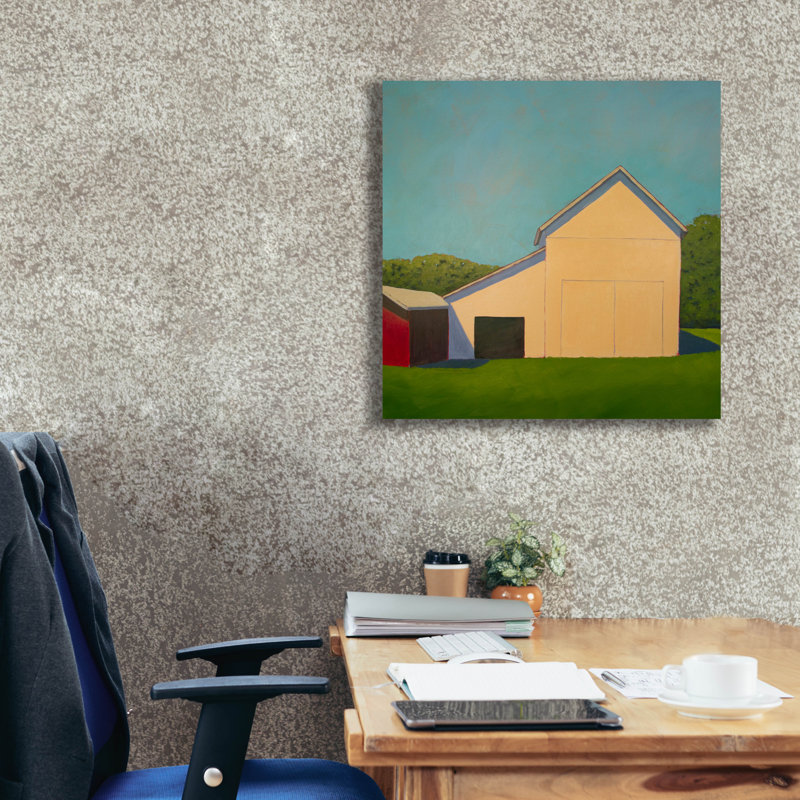  «Homestead Barn 8» par Carol Young, art mural sur toile, 26 po x 26 po