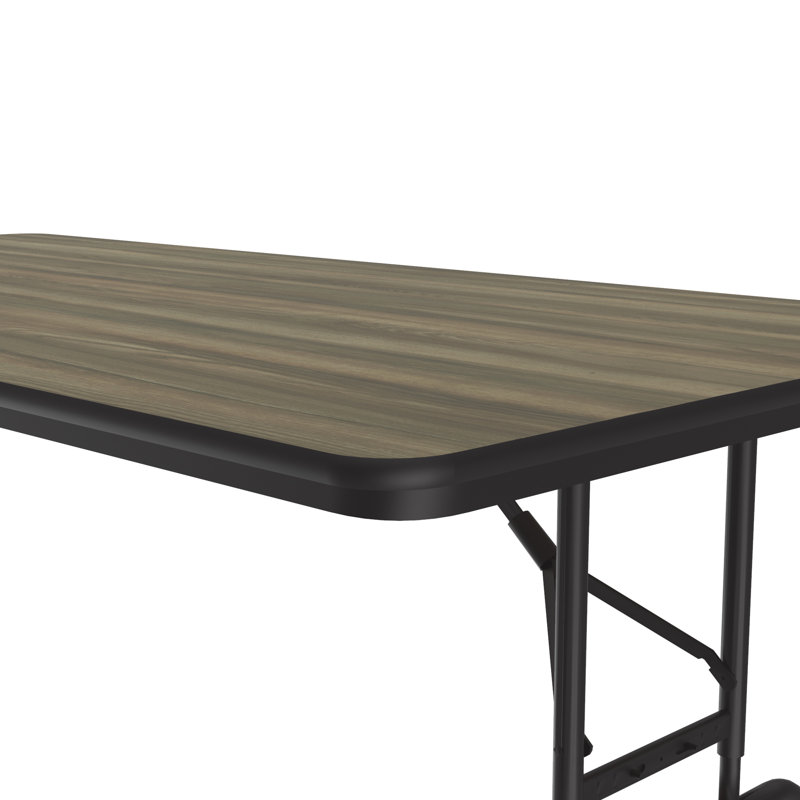 Table pliante réglable 48 po, Granite noir, 32" H x 48" L x 24" D