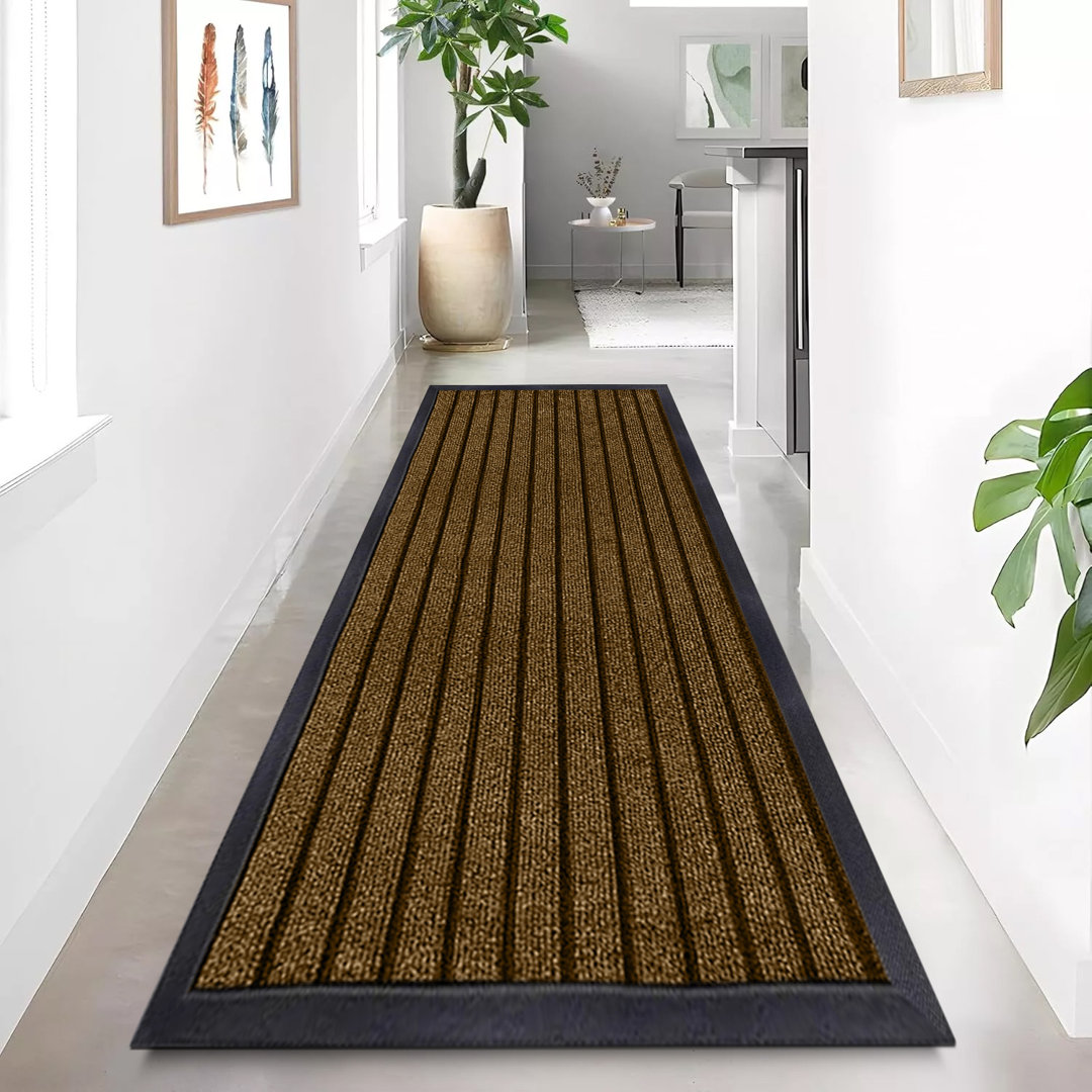 Durable Non-Slip PVC Rubber Door Mat – Indoor & Outdoor Entryway Floor Mat For Hallway, Kitchen & Bedroom