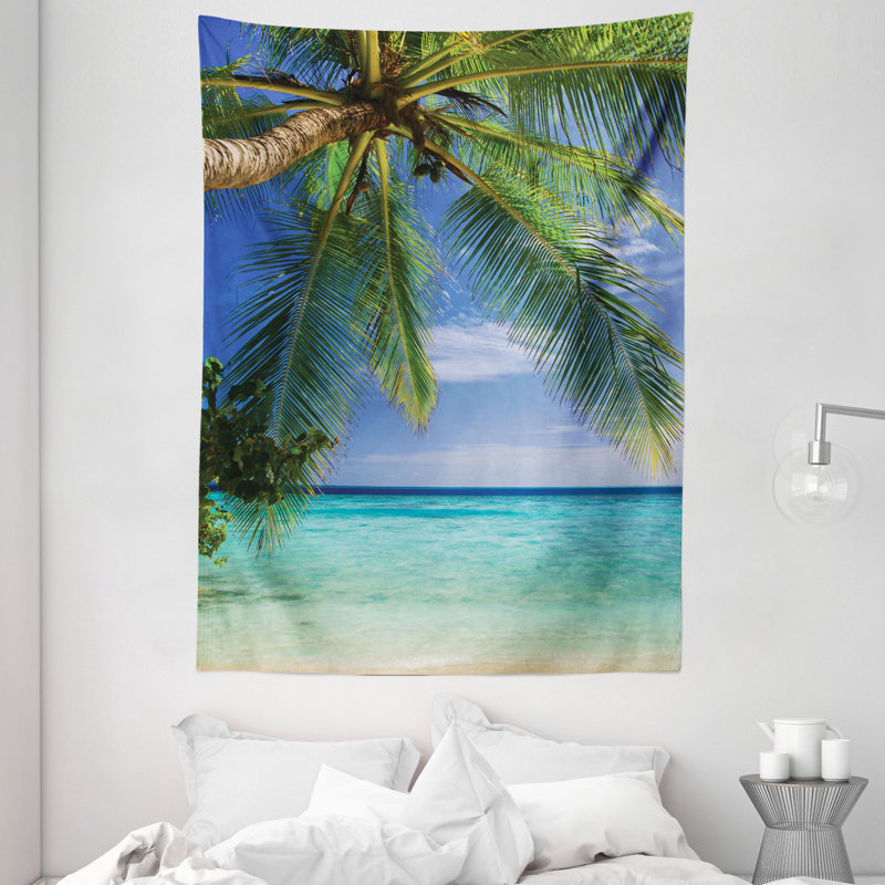 Tapisserie en polyester tropical, H 80 po x l 60 po