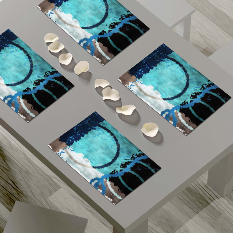 Napperon abstrait en polyester