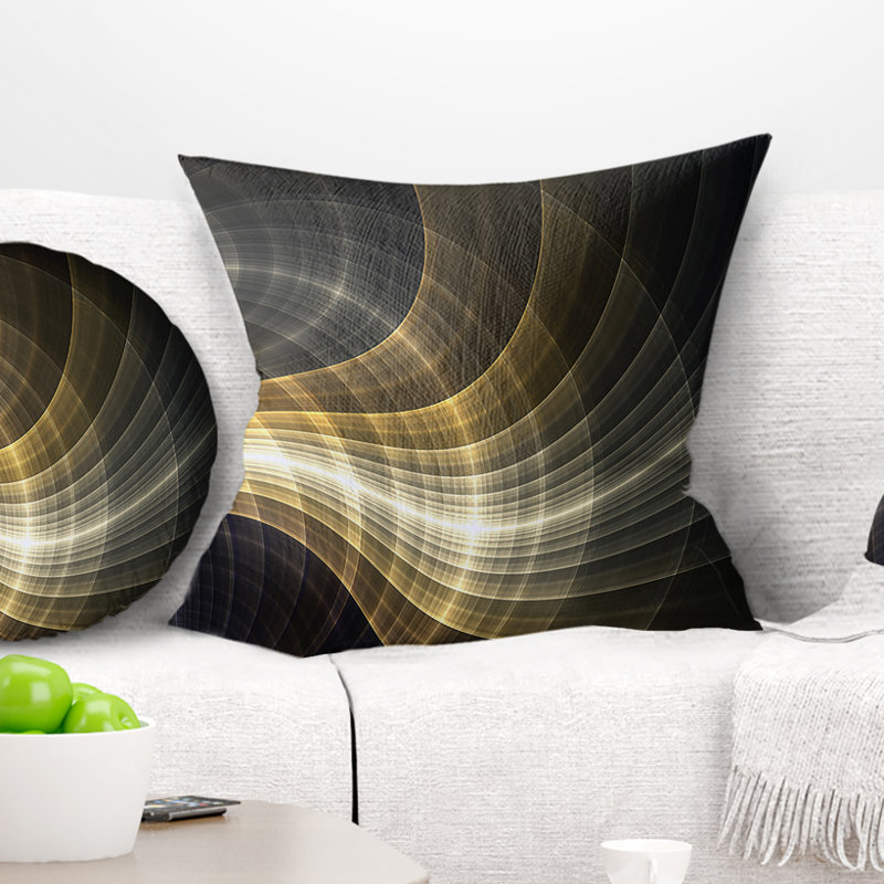  Coussin décoratif abstrait, 16 po x 1 po, Coussin décoratif