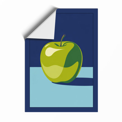 Centered Apple Minimalist - Framed Print