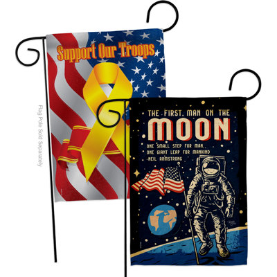 Double Sided 18.5'' H x 13'' W Polyester Garden Flag