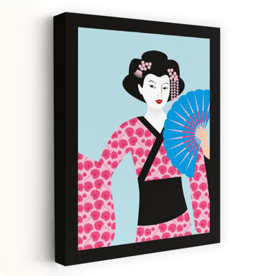 Dashiell Contemporary Art Retro Vintage Spring Wall Art 1 Piece Wrapped Canvas Wall Art