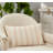 Miles Collection Striped Cotton Pillow Cover
