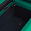 Velvet Storage Bench with Cylindrical Arms and Iron Legs-2084813963