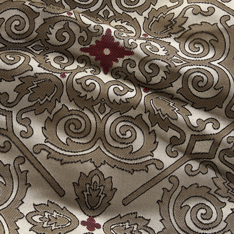 Édredon très grand 7 pièces - motif rouge avec, Édredon de très grande taille et 6 pièces suppl, Rouge