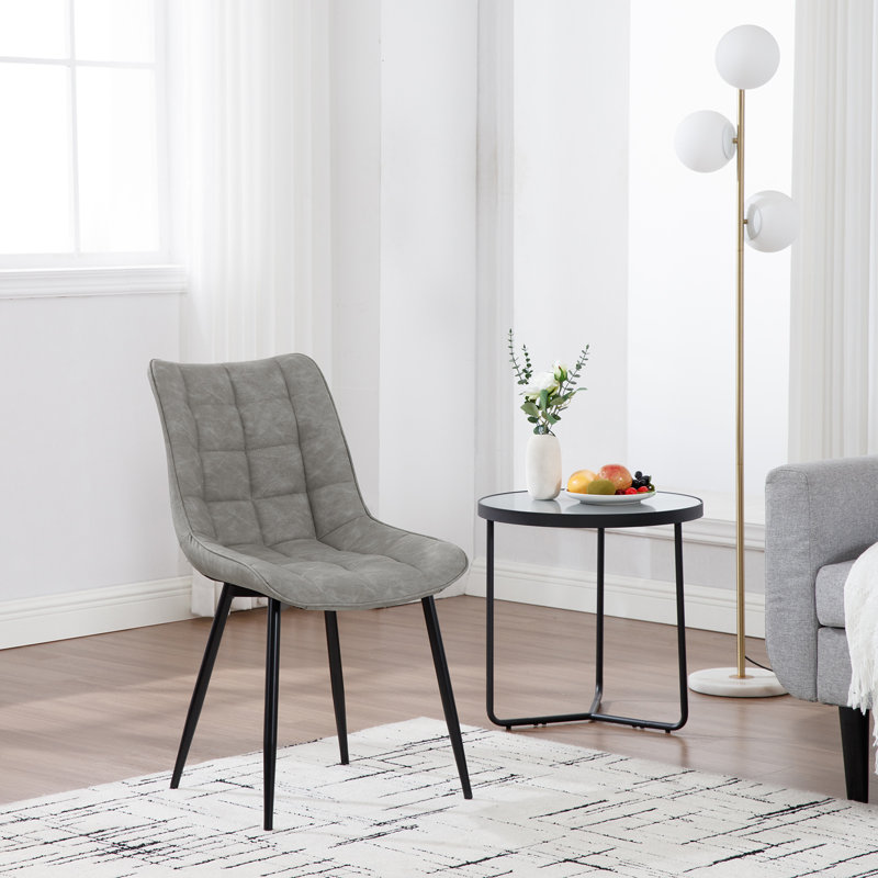 Vassar 46.5cm H Upholstered Side Chair, Light Grey