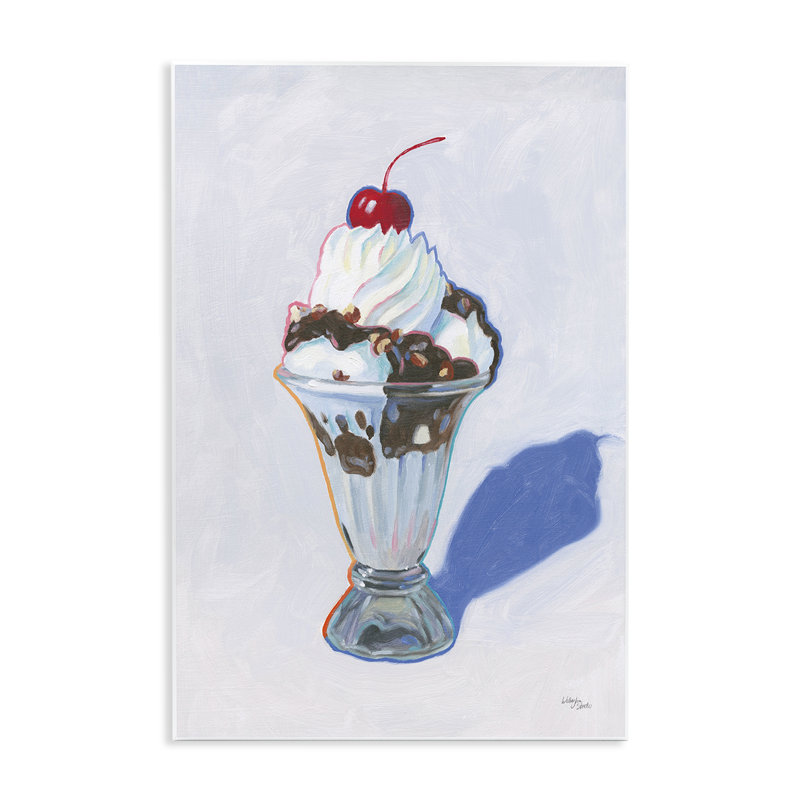 «Ice Cream Sundae», art mural par Wellington Studio, H 19 po x l 13 po